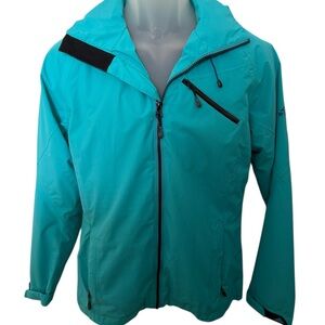 McKinley Aquamax Elite Hooded Rain Waterproof Jacket Women XS (fits like Medium)